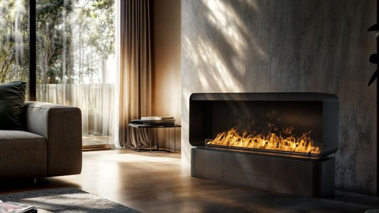 Planika AI – Frittstående vanndamppeis med Cool Flame-innsats